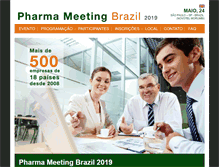 Tablet Screenshot of pharmameetingbrazil.com.br
